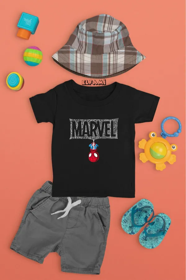 Cartoon Detail Printed Girls/Boys T-Shirt