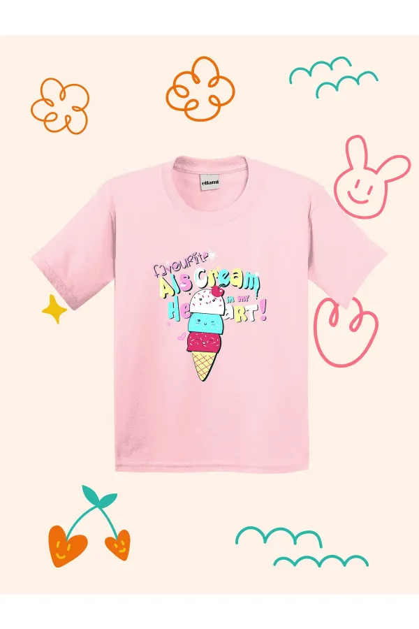T-shirt enfant à motif de glace préférée