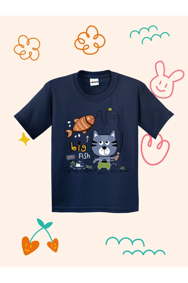 T-shirt enfant motif Big Fish Lake