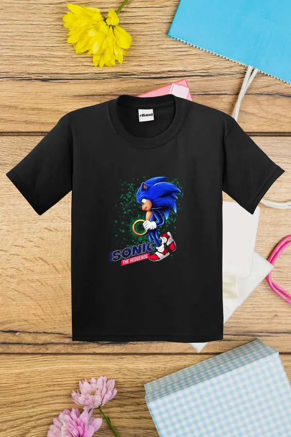 T-shirt imprimé Sonic The Hedgehog pour enfants
