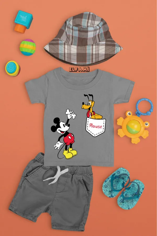 T-shirt imprimé dessin animé pour filles/garçons