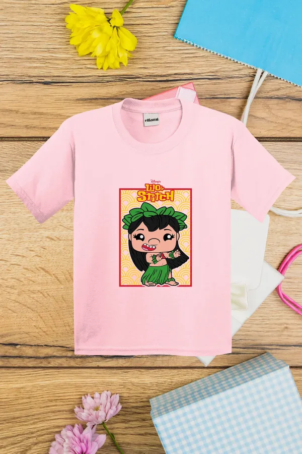 T-shirt imprimé pour enfants avec motif Lilo & Stitch