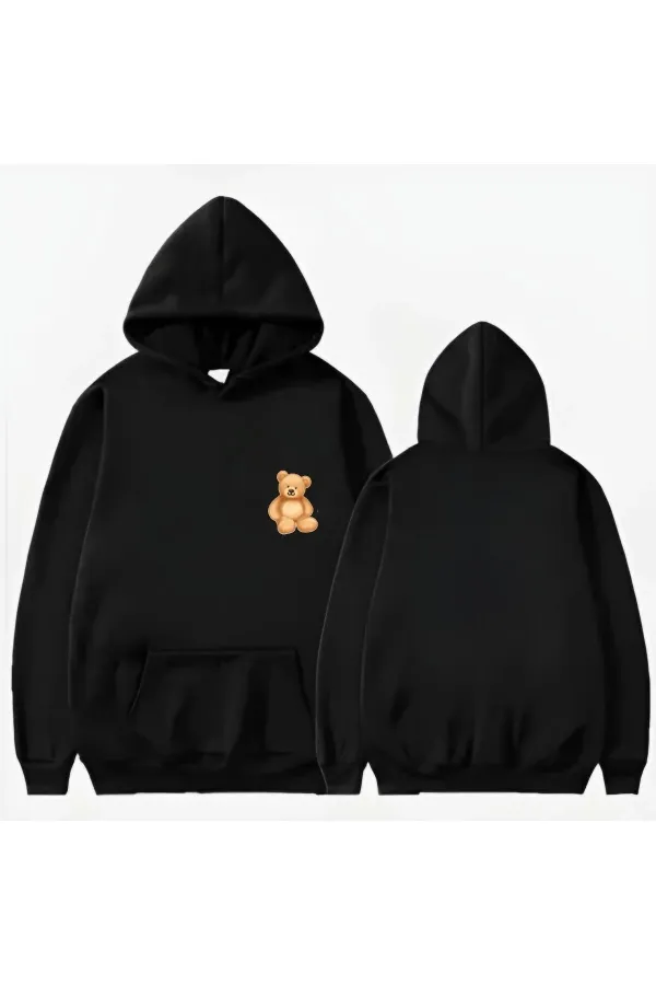TEDDY BEAR PRINTED HOODED SWEATSHIRT TEDDY BEAR PRINTED HOODED SWEATSHIRT
