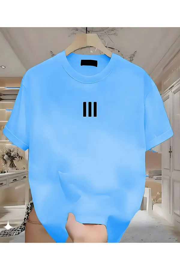 3 Striped White Men's T-shirt
