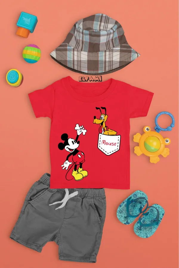 T-shirt imprimé dessin animé pour filles/garçons