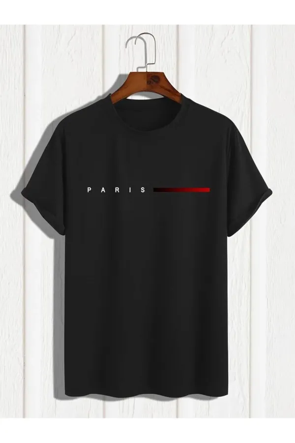 Unisex Oversize Fit Crew Neck Creative Text Printed T-Shirt