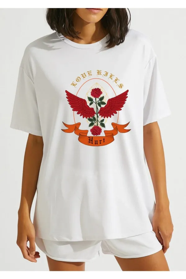 Love Printed Oversized T-shirt