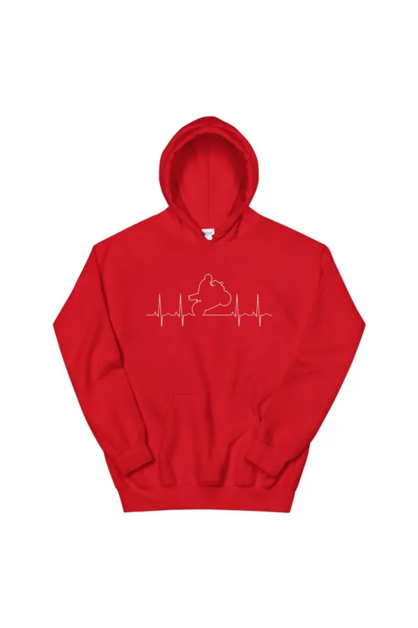 Rhythm Biker Printed Red Sweatshirt