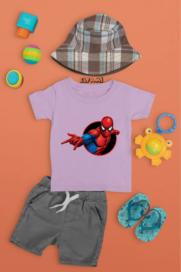 T-shirt imprimé Spider-Man pour fille/garçon