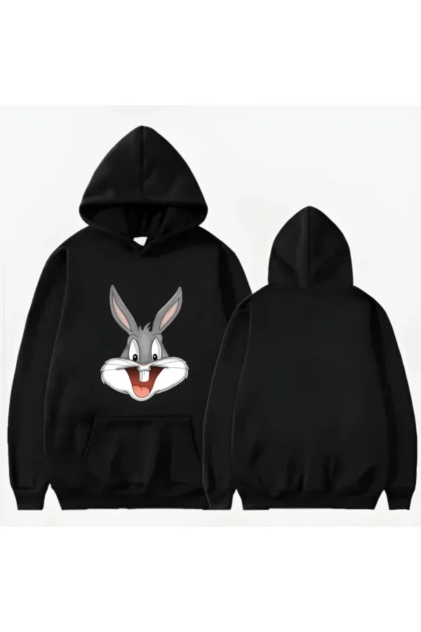 SWEAT-SHIRT À CAPUCHE IMPRIMÉ BUGS BUNNY SWEAT-SHIRT À CAPUCHE IMPRIMÉ BUGS BUNNY