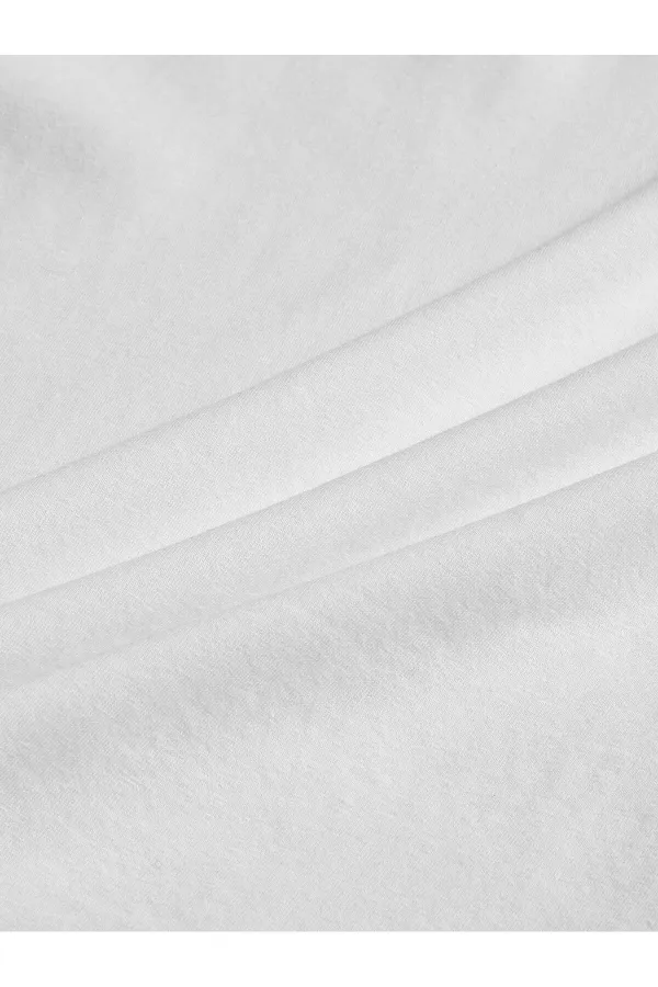 Newon White Vintage Printed T-shirt