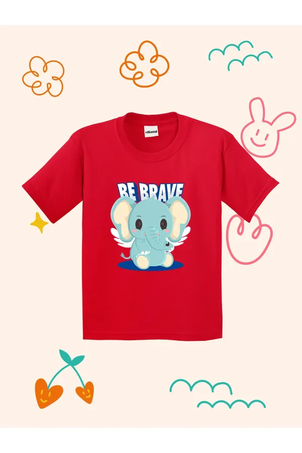SOIS COURAGEUX T-shirt enfant imprimé avec un joli motif d'éléphant