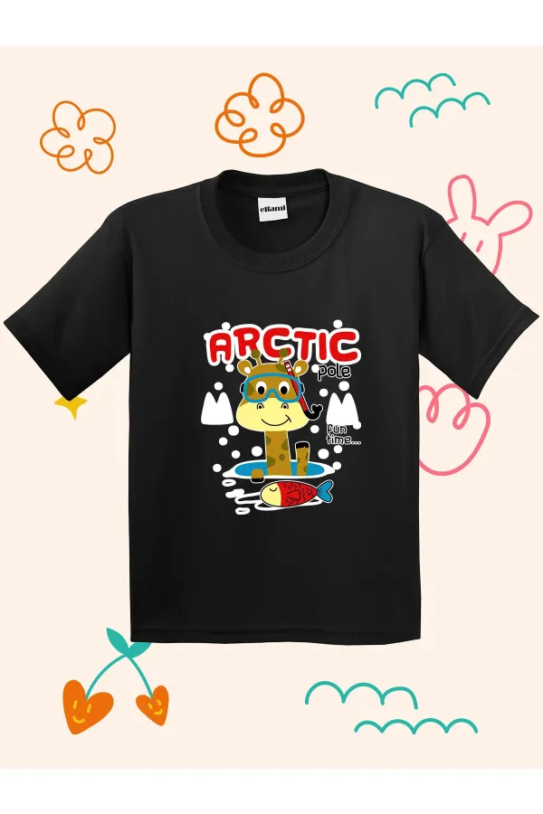 T-shirt enfant Girafe Polaire