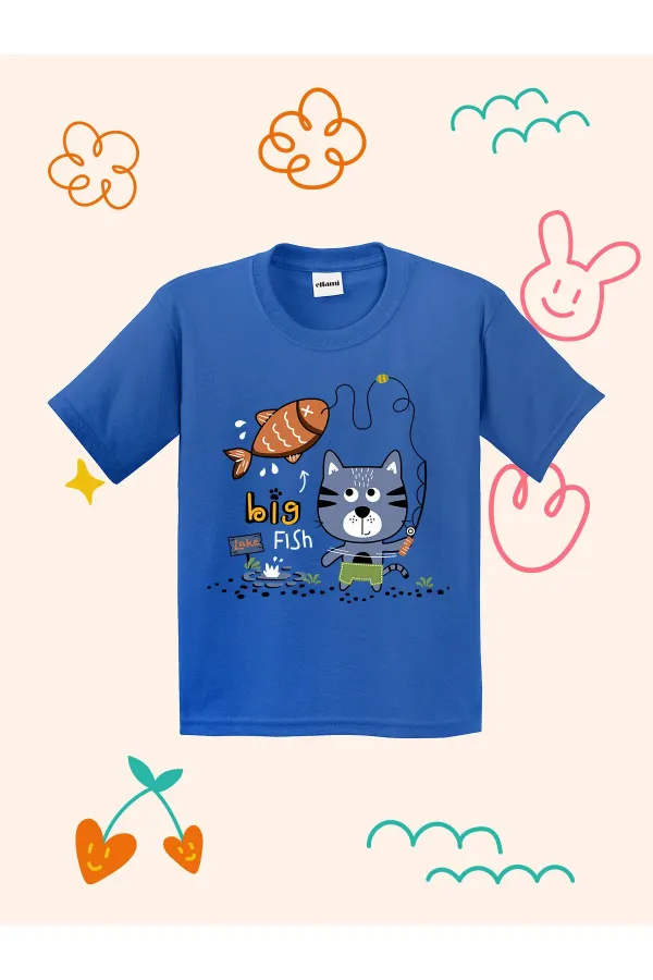 T-shirt enfant motif Big Fish Lake
