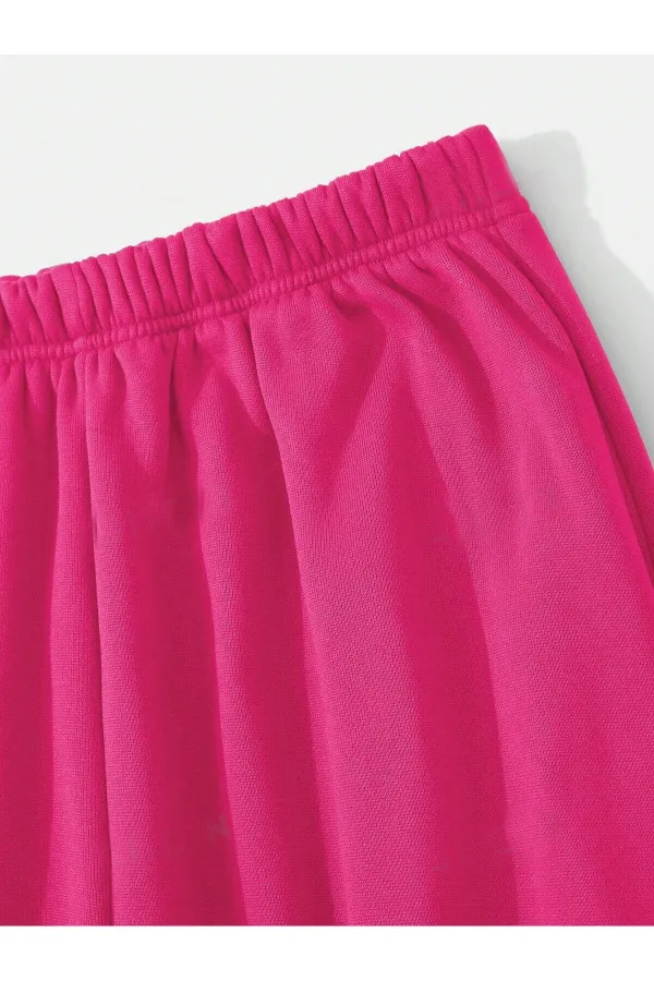 Pantalon de survêtement basique en coton peigné