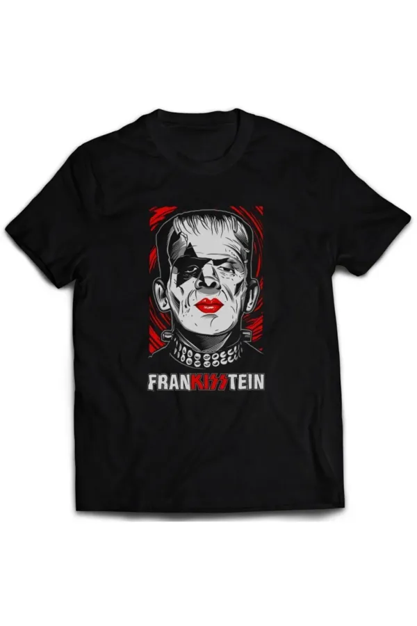 Siyah Frankisstein Tişört