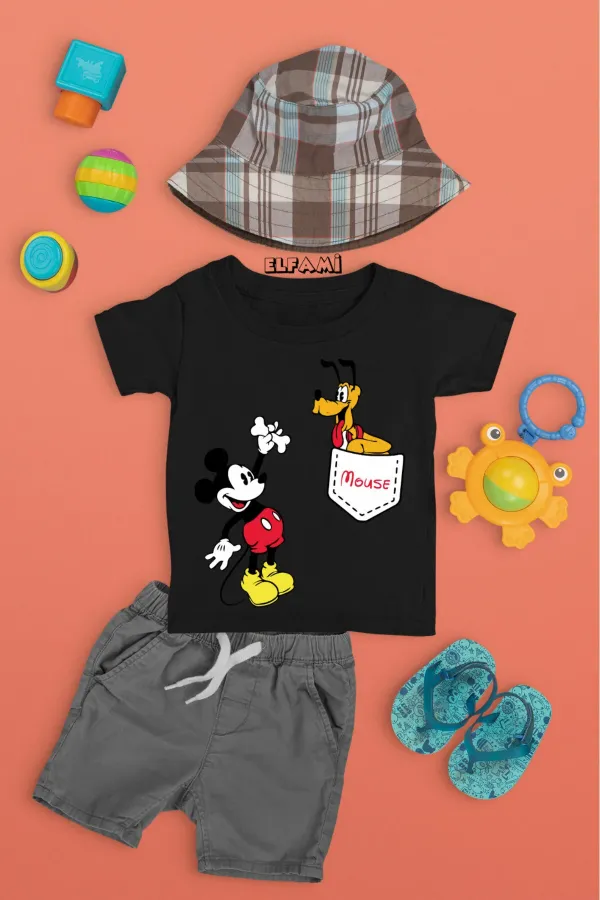 T-shirt imprimé dessin animé pour filles/garçons