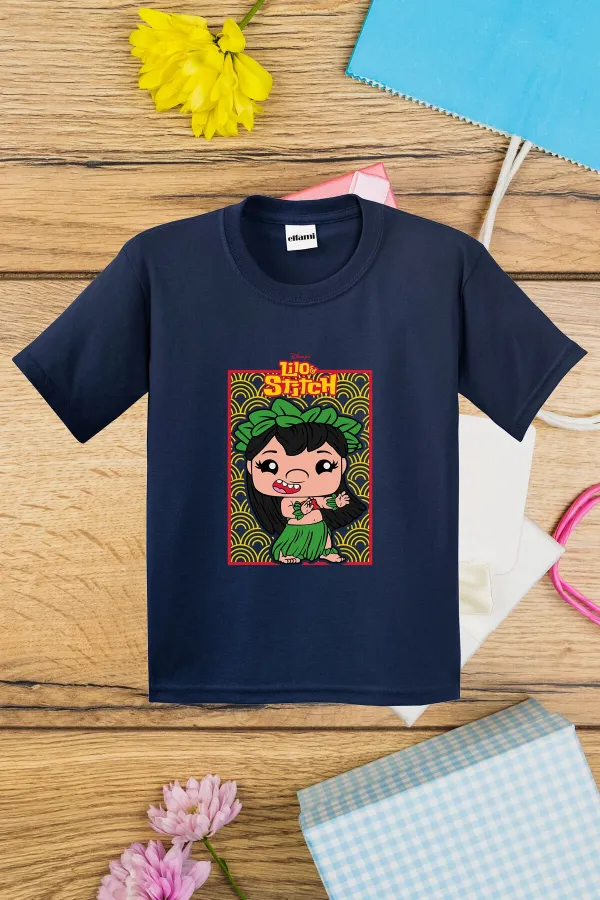 T-shirt imprimé pour enfants avec motif Lilo & Stitch