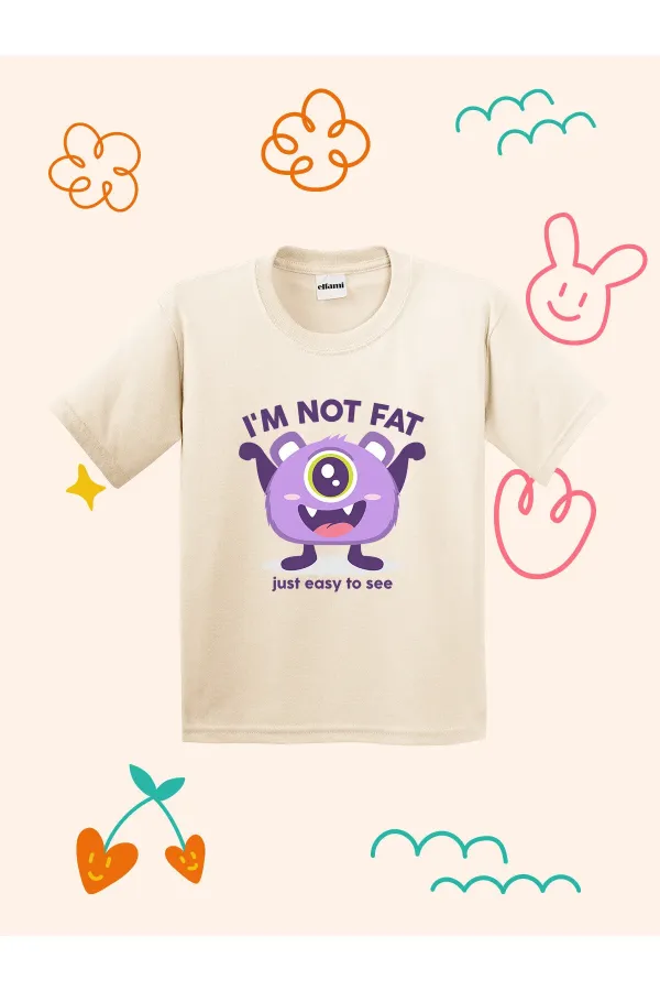 Cute Monster Design Printed Kids T-shirt