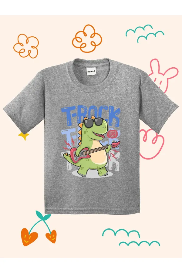 T-shirt enfant imprimé motif rock