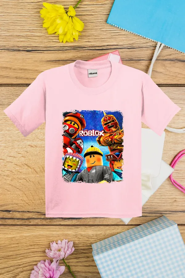 T-shirt imprimé Roblox pour enfants