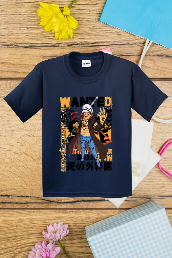 T-shirt imprimé OnePiece Wanted pour enfants