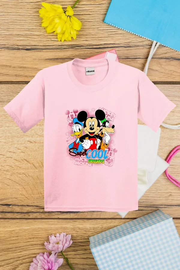 T-shirt imprimé Mickey et ses amis cool pour enfants