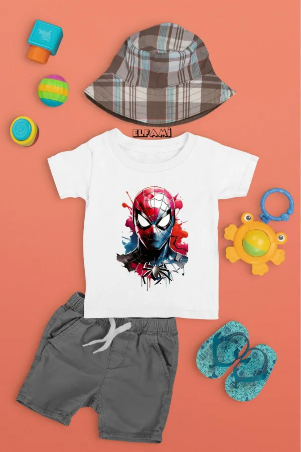 T-shirt imprimé Spider-Man pour fille/garçon
