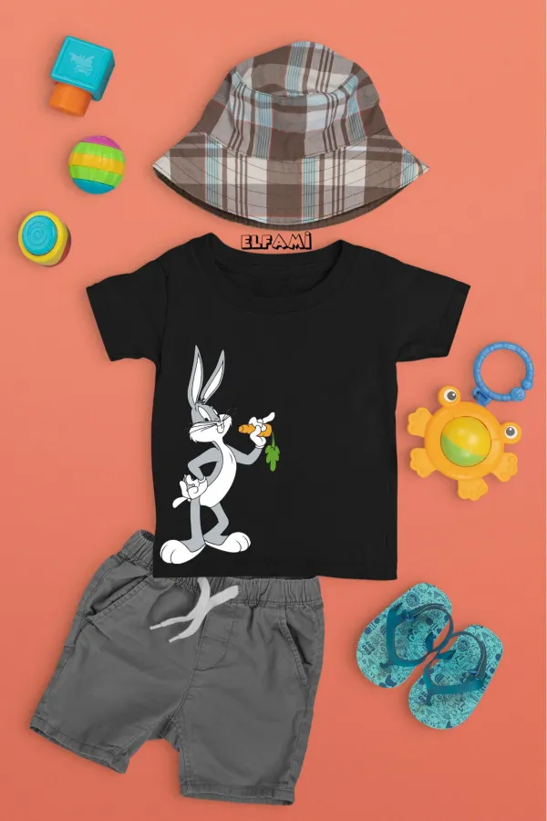 T-shirt imprimé Bugs Bunny pour fille/garçon