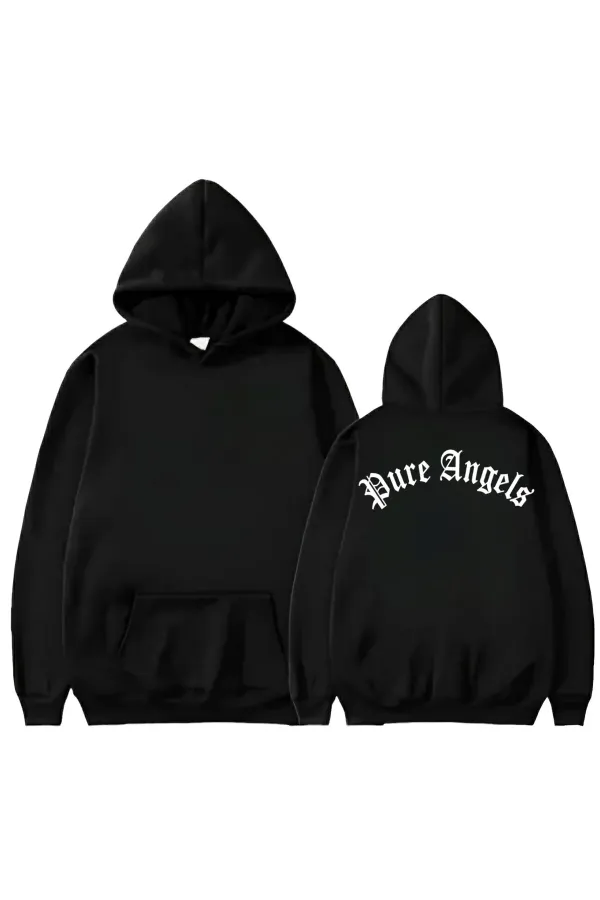 PURE ANGELS PRINTED HOODED SWEATSHIRT