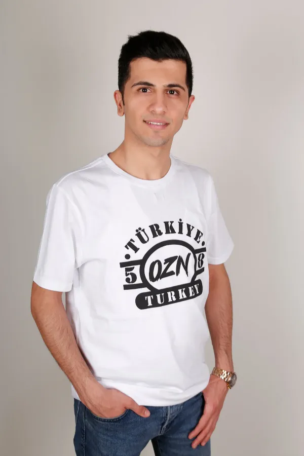 WHITE CREW NECK T-SHIRT