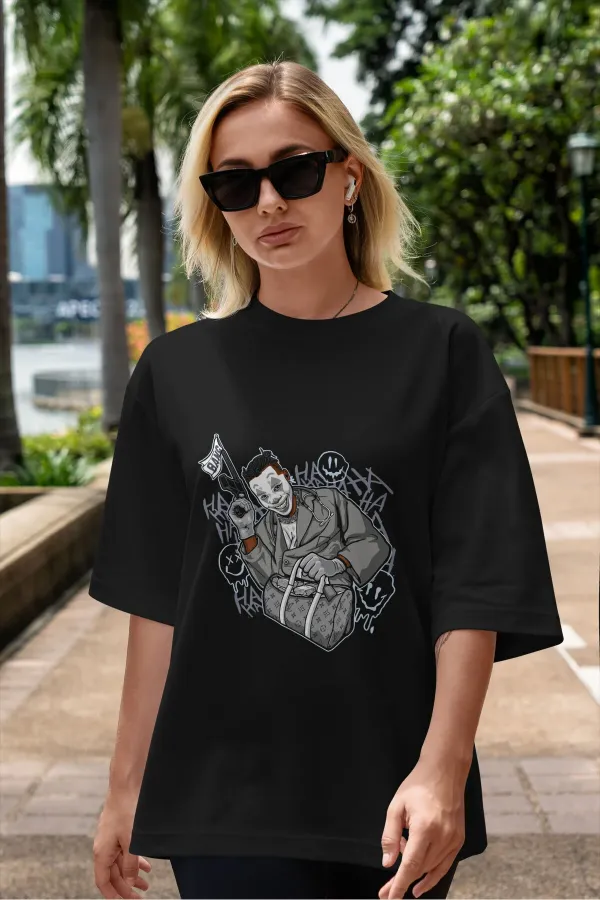 Unisex Men's/Women's BANG Custom Printed Oversize Cotton Crew Neck T-Shirt