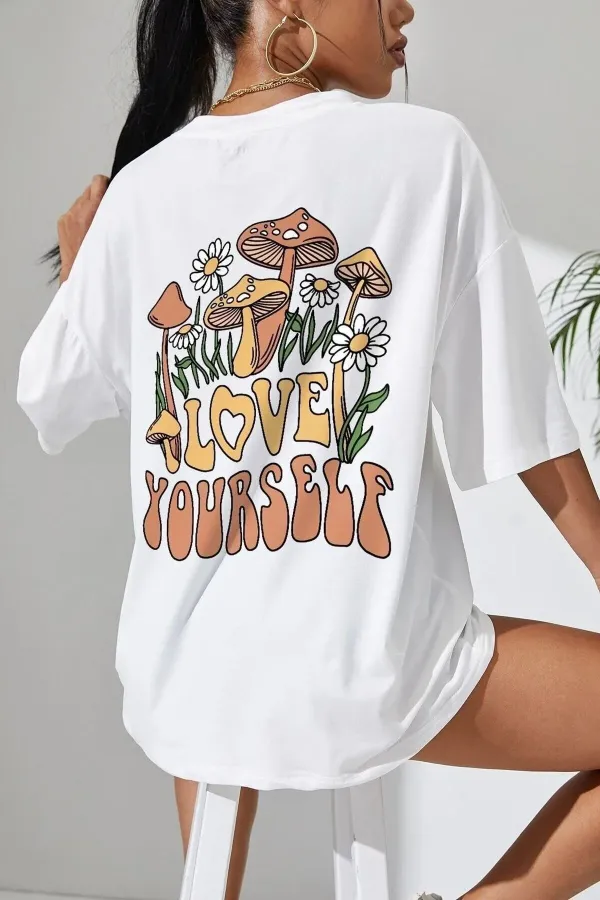 Love Yourself garalio Printed T-shirt