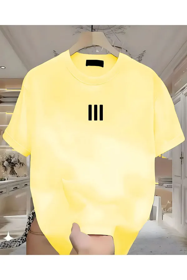 3 Striped White Men's T-shirt