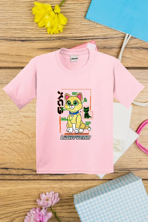 T-shirt imprimé chat Lightyear pour enfants