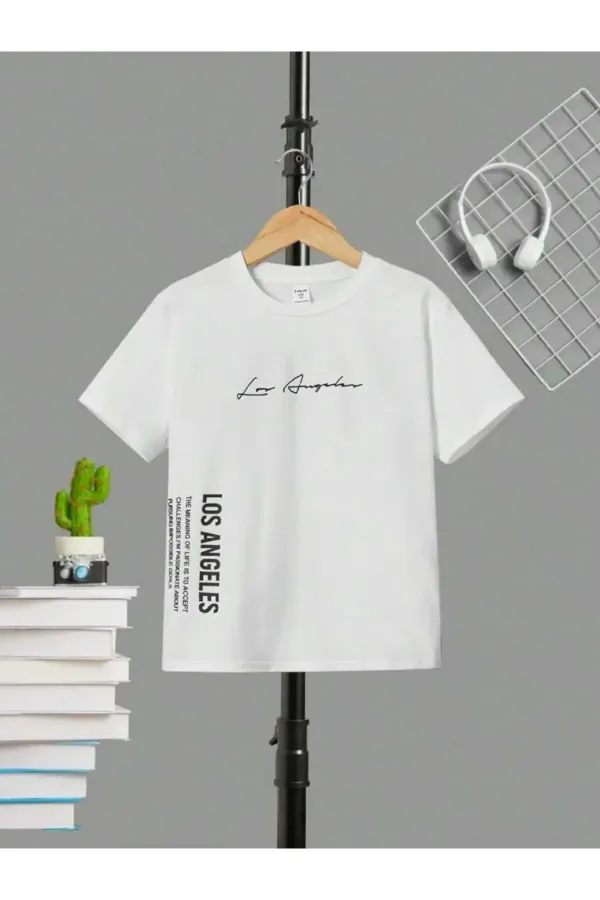 T-shirt enfant imprimé Los Angeles sur le devant et le côté