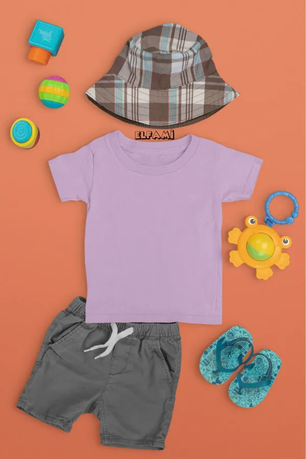 T-shirt de couleur unie pour filles/garçons
