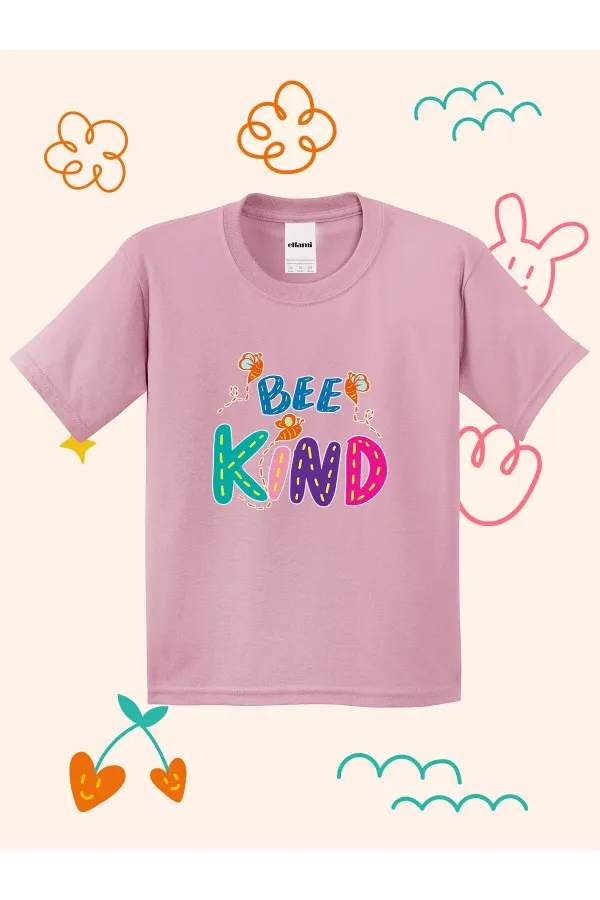 Bee Kind Design Printed Kids T-shirt