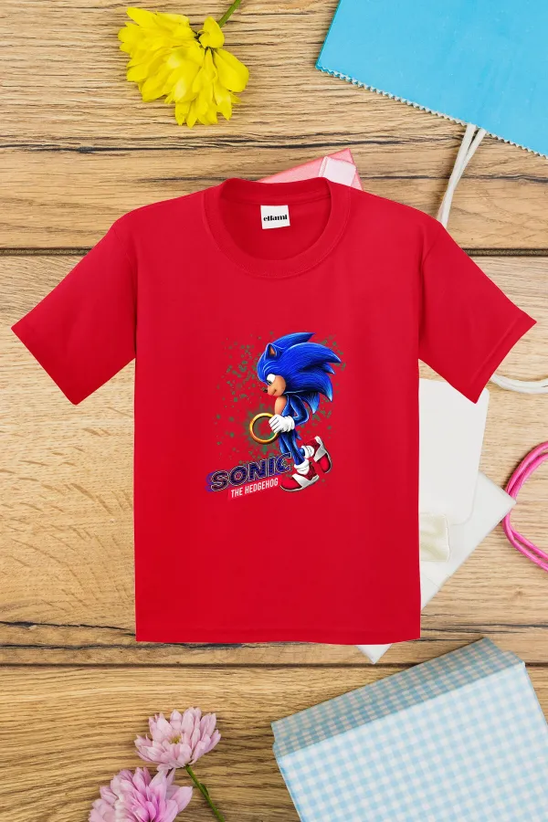 T-shirt imprimé Sonic The Hedgehog pour enfants