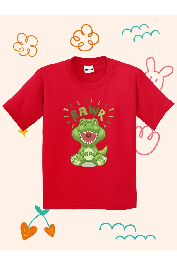 T-shirt enfant imprimé religieux Rawr