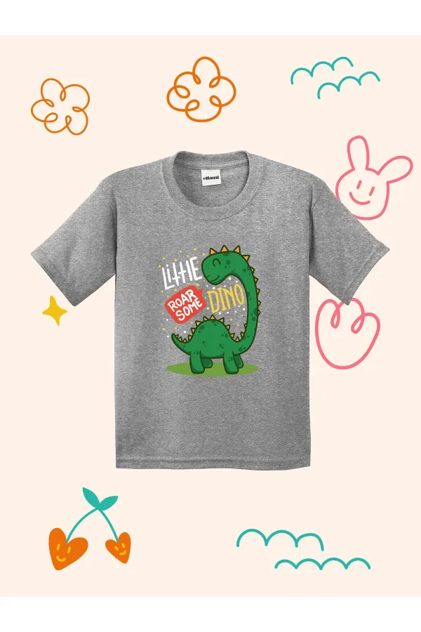 Little Dino Design Printed Kids T-shirt