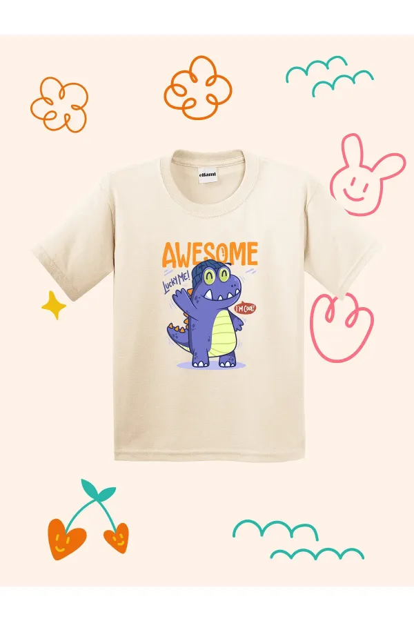 Awesome Dino Design Kids T-shirt