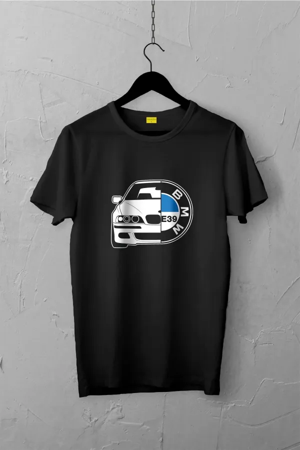 Bmw E39 Tasarımlı Tshirt , Unisex Premium, Çatlama Solma Yapmaz / Otomobil