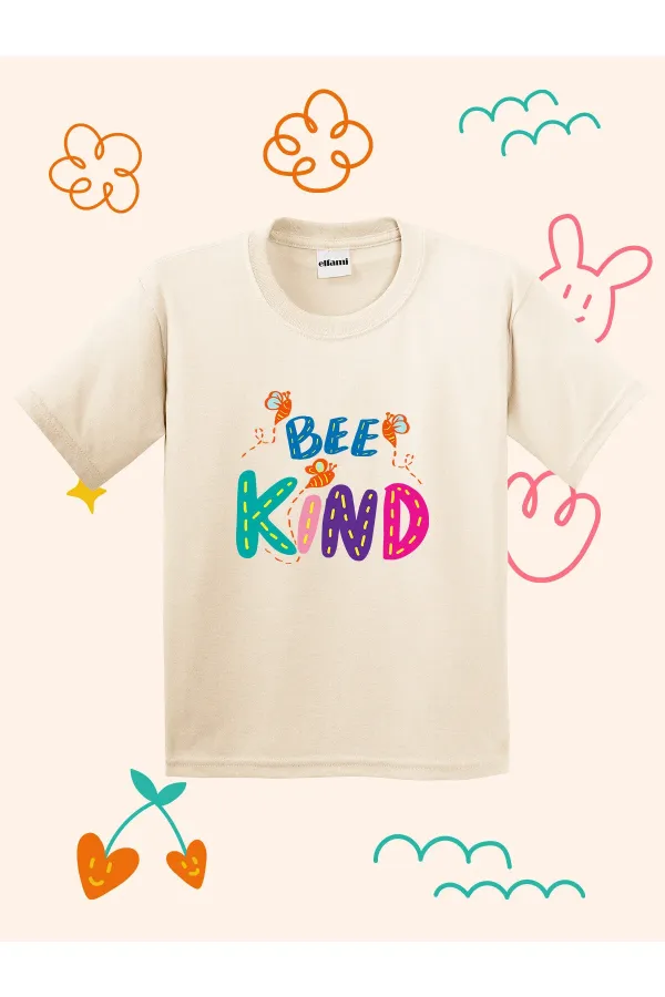 Bee Kind Design Printed Kids T-shirt