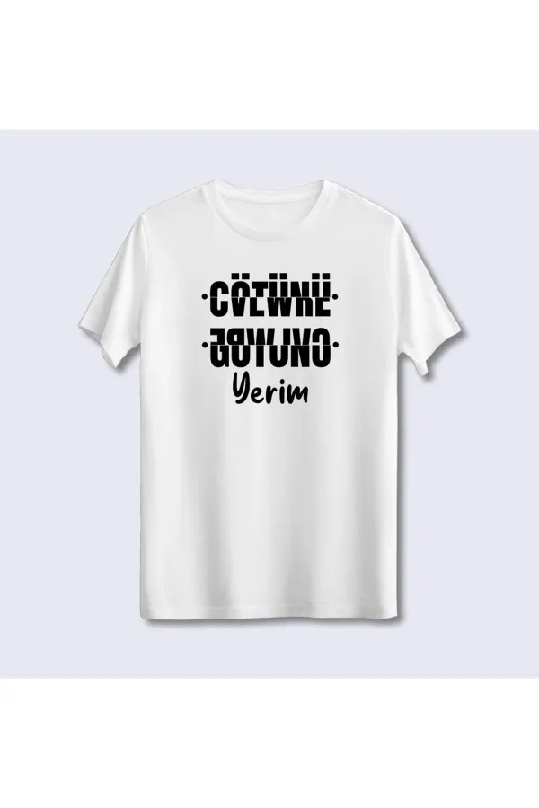 Espiri Secret Text Folded Oversize T-Shirt