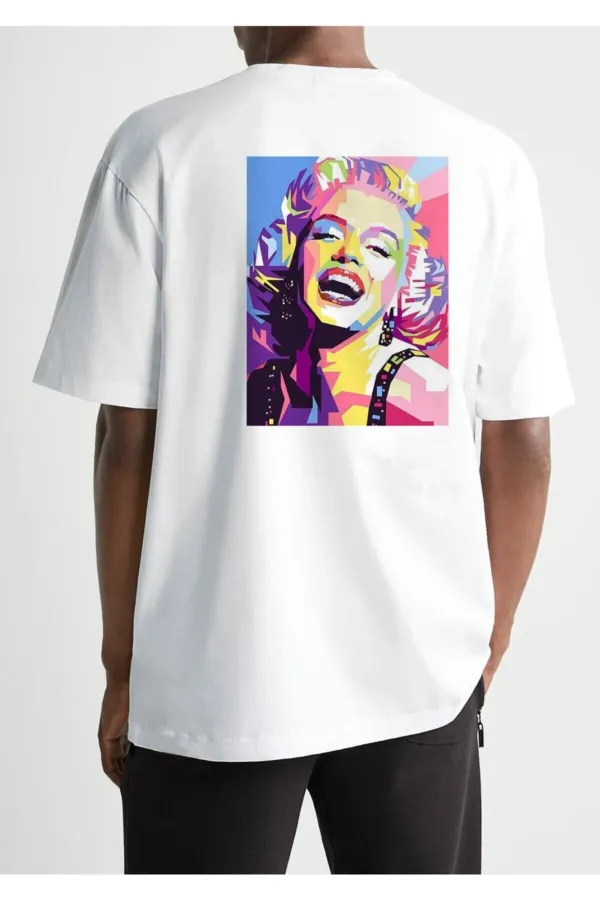 Oversize White Printed T-shirt