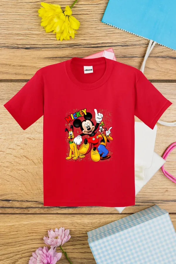 T-shirt imprimé Mickey Mouse et ses amis pour enfants