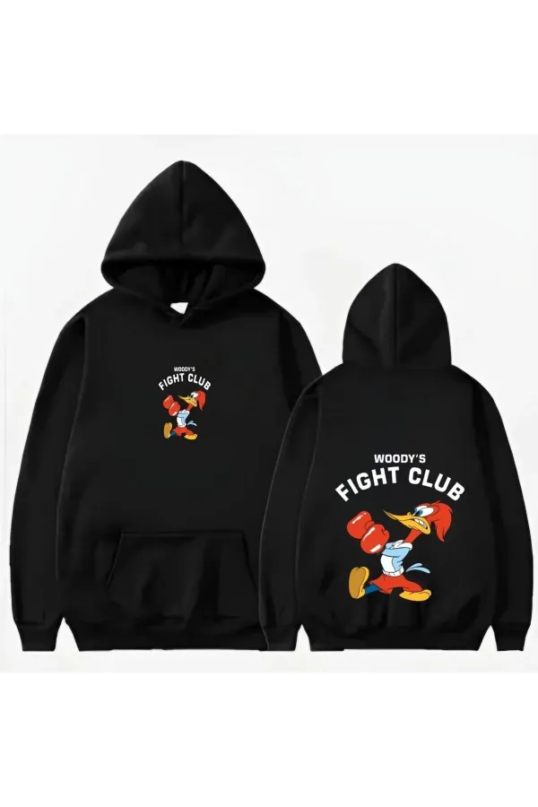 FIGHT CLUB BASKLI KAPİŞONLU SWEAT FIGHT CLUB BASKLI KAPİŞONLU SWEAT