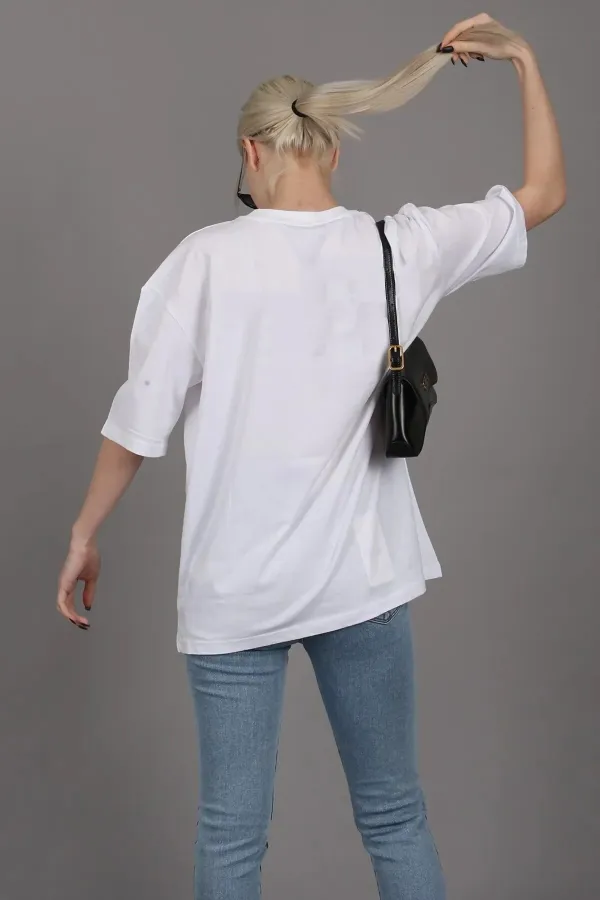 Unisex Hey IT`S ME Printed Oversize Boyfriend T-Shirt