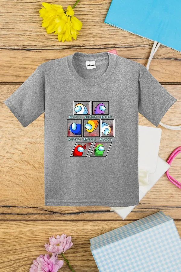 Among Us Characters Printed Kids T-Shirt